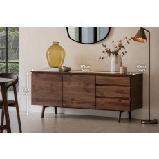 Gallery Direct Madrid Large Sideboard in Walnut