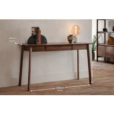 Gallery Direct Madrid 1 Drawer Desk in Walnut