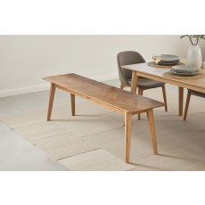 Gallery Direct Milano Oak Dining Bench Gallery Direct Milano Oak Dining Bench