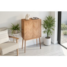 Gallery Direct Milano Oak 2 Door Cocktail Cabinet Gallery Direct Milano Oak 2 Door Cocktail Cabinet