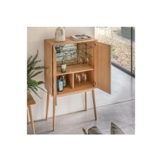 Gallery Direct Milano Oak 2 Door Cocktail Cabinet Gallery Direct Milano Oak 2 Door Cocktail Cabinet