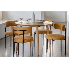 Gallery Direct Milano Oak Round Dining Table Gallery Direct Milano Oak Round Dining Table