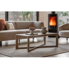 Gallery Direct Panelled Smoked Oak Coffee Table Gallery Direct Panelled Smoked Oak Coffee Table