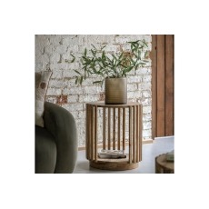 Gallery Direct Voss Mango Wood Slatted Side Table