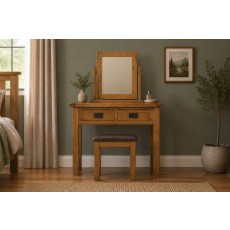 Salisbury Waxed Premium Oak Dressing Table Stool