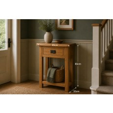 Salisbury Waxed Premium Oak Telephone Table Salisbury Waxed Premium Oak Telephone Table