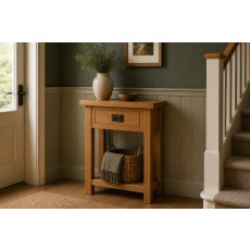 Salisbury Waxed Premium Oak Telephone Table Salisbury Waxed Premium Oak Telephone Table