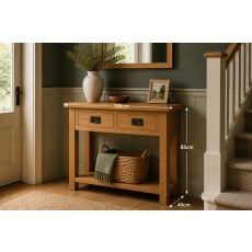 Salisbury Waxed Premium Oak Console Table Salisbury Waxed Premium Oak Console Table