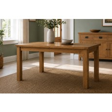 Salisbury Waxed Premium Oak Small Extending Dining Table Salisbury Waxed Premium Oak Small Extending Dining Table