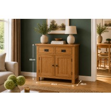 Salisbury Waxed Premium Oak Mini Sideboard Salisbury Waxed Premium Oak Mini Sideboard