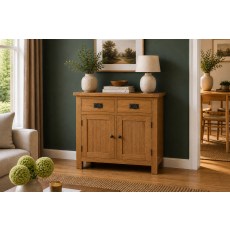 Salisbury Waxed Premium Oak Mini Sideboard Salisbury Waxed Premium Oak Mini Sideboard