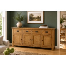 Salisbury Waxed Premium Oak Extra Large Sideboard Salisbury Waxed Premium Oak Extra Large Sideboard