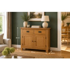 Salisbury Waxed Premium Oak Small Sideboard Salisbury Waxed Premium Oak Small Sideboard