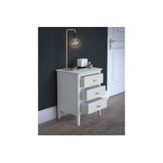 Hampstead Painted White Bedside Table Hampstead Painted White Bedside Table