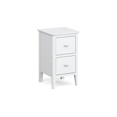 Hampstead Painted White Narrow Bedside Table Hampstead Painted White Narrow Bedside Table