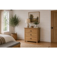Burford Country Oak 3 Drawer Chest of Drawers Burford Country Oak 3 Drawer Chest of Drawers