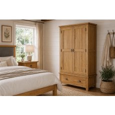 Burford Country Oak Gents Wardrobe Burford Country Oak Gents Wardrobe