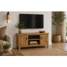 Burford Country Oak 120cm TV Unit
