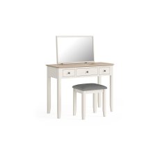 Marlow Oak Painted Coconut White Dressing Table Set