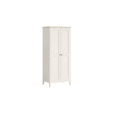 Marlow Oak Painted Coconut White Full Hanging Wardrobe