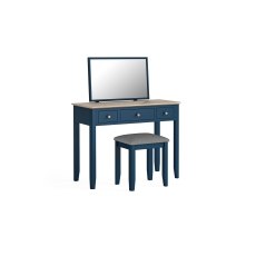 Marlow Oak Painted Navy Blue Dressing Table Set