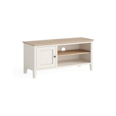 Marlow Oak Painted Coconut White 110cm TV Unit Marlow Oak Painted Coconut White 110cm TV Unit