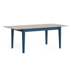 Marlow Oak Painted Navy Blue Extending Dining Table