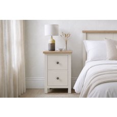 Modern Country Painted Oak Coconut White Narrow Bedside Table Modern Country Painted Oak Coconut White Narrow Bedside Table