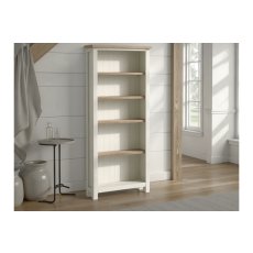 Modern Country Painted Oak Coconut White Large Bookcase Modern Country Painted Oak Coconut White Large Bookcase