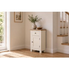 Modern Country Painted Oak Coconut White Telephone Cupboard Modern Country Painted Oak Coconut White Telephone Cupboard