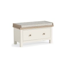 Modern Country Painted Oak Coconut White Hallway Bench Modern Country Painted Oak Coconut White Hallway Bench