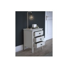Stowe Painted Grey Bedside Table