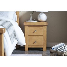 Normandy Chunky Country Oak Bedside Table