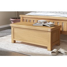 Normandy Chunky Country Oak Storage Blanket Box