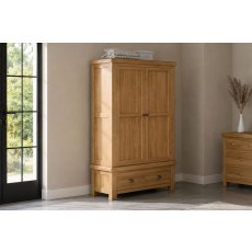Normandy Chunky Country Oak Gents Wardrobe