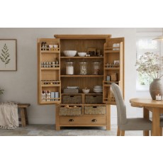 Normandy Chunky Country Oak Larder Unit Normandy Chunky Country Oak Larder Unit