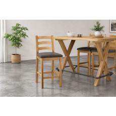 Normandy Chunky Country Oak Bar Stool Normandy Chunky Country Oak Bar Stool