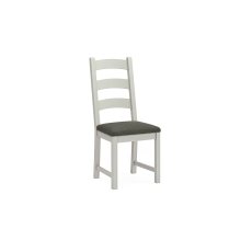 Salcombe Painted Oak Stone Grey Ladder Dining Chair (Pair) Salcombe Painted Oak Stone Grey Ladder Dining Chair (Pair)