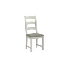 Salcombe Painted Oak Stone Grey Ladder Dining Chair (Pair) Salcombe Painted Oak Stone Grey Ladder Dining Chair (Pair)
