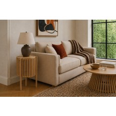 Soho Natural Oak Slatted Story Side Table Soho Natural Oak Slatted Story Side Table