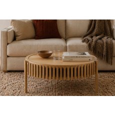 Soho Natural Oak Slatted Story Coffee Table Soho Natural Oak Slatted Story Coffee Table