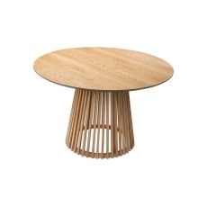 Soho Natural Oak Slatted Round Dining Table Soho Natural Oak Slatted Round Dining Table
