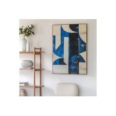 Gallery Direct Cobalt Abstract Framed Canvas 900x1200mm