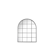Gallery Direct Hampstead Arch Mirror Black 760x950mm Gallery Direct Hampstead Arch Mirror Black 760x950mm