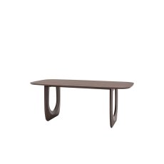 Gallery Direct Arc Walnut Mango Wood 200cm Dining Table