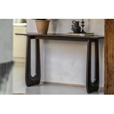 Gallery Direct Arc Walnut Mango Wood Arc Console Table