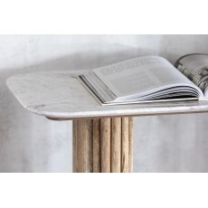 Reed Mango Wood & Marble Dining Table