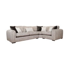 Glamour Plush Large 6 Seater Corner Sofa