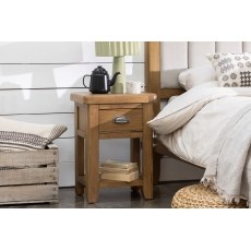 Tewkesbury Smoked Oak Bedside Table Tewkesbury Smoked Oak Bedside Table