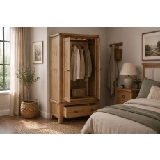 Tewkesbury Smoked Oak Double Wardrobe Tewkesbury Smoked Oak Double Wardrobe